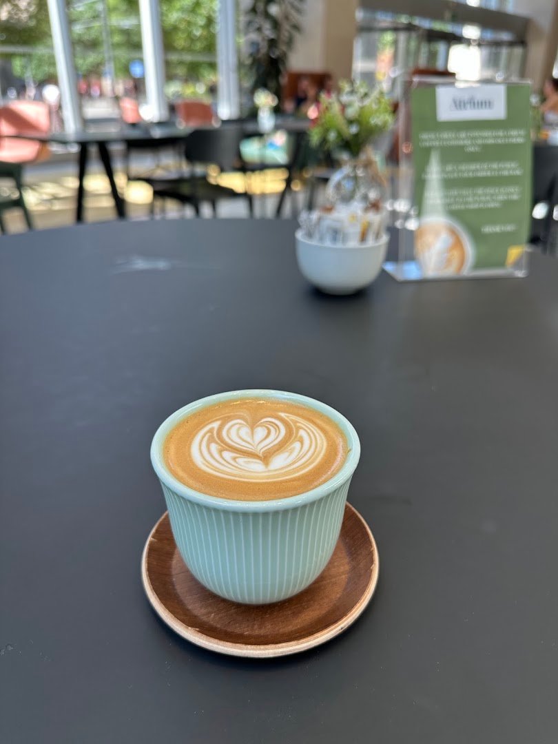 Coffee at Atrium Coffee, specialty coffee shop in Manchester