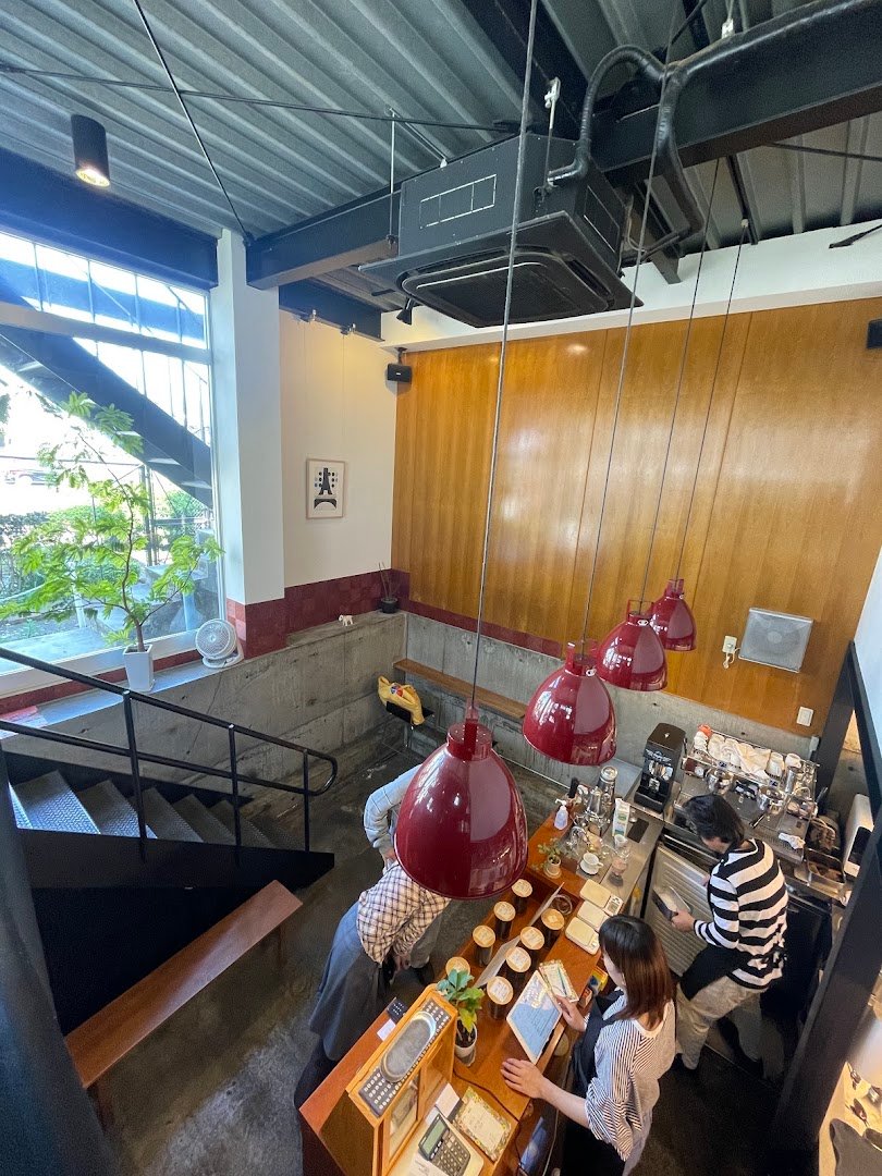 Interior of Tokyo Coffee Lab., specialty coffee shop in Tokyo