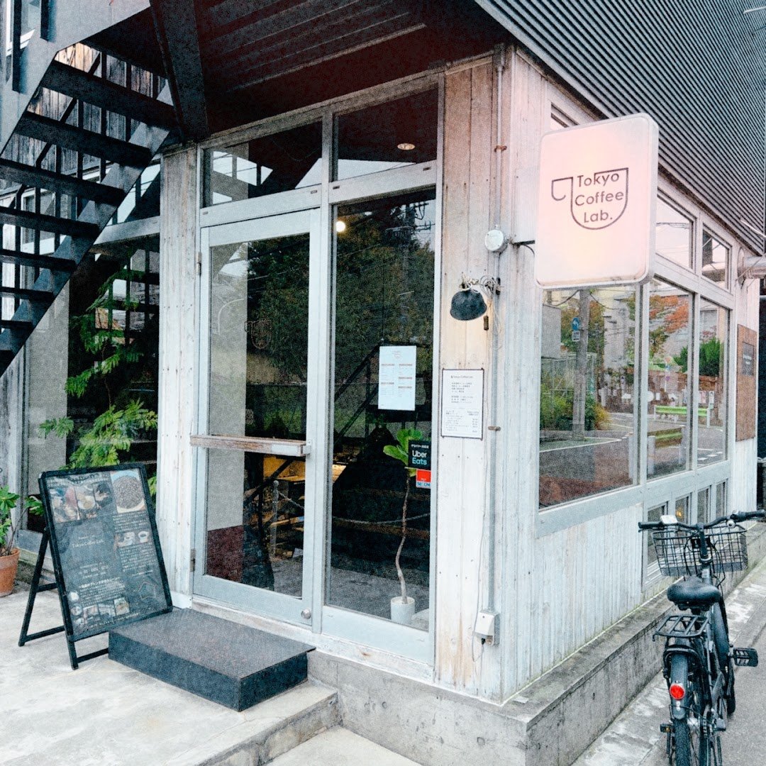 Storefront of Tokyo Coffee Lab., specialty coffee shop in Tokyo