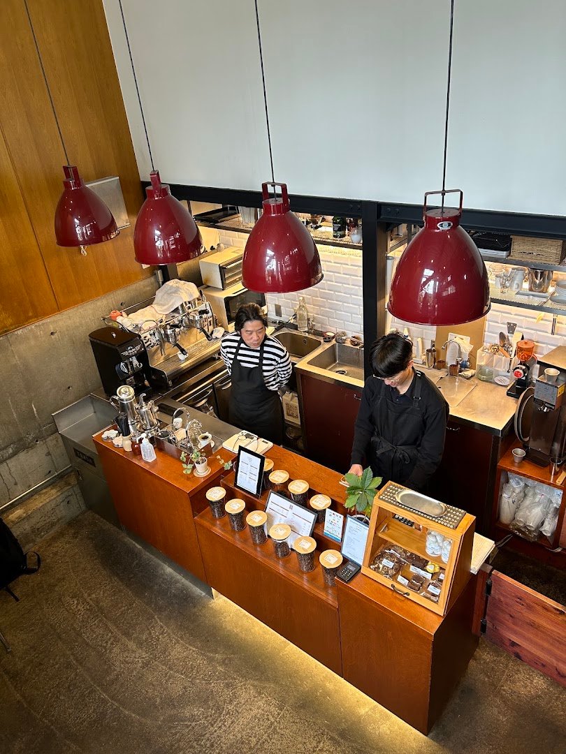 Interior of Tokyo Coffee Lab., specialty coffee shop in Tokyo