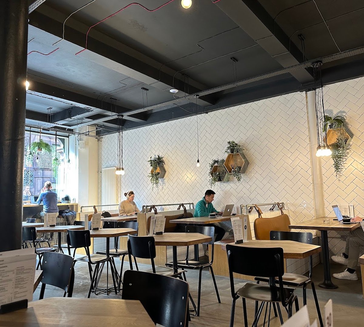 Interior of Foundation Coffee House, specialty coffee shop in Manchester