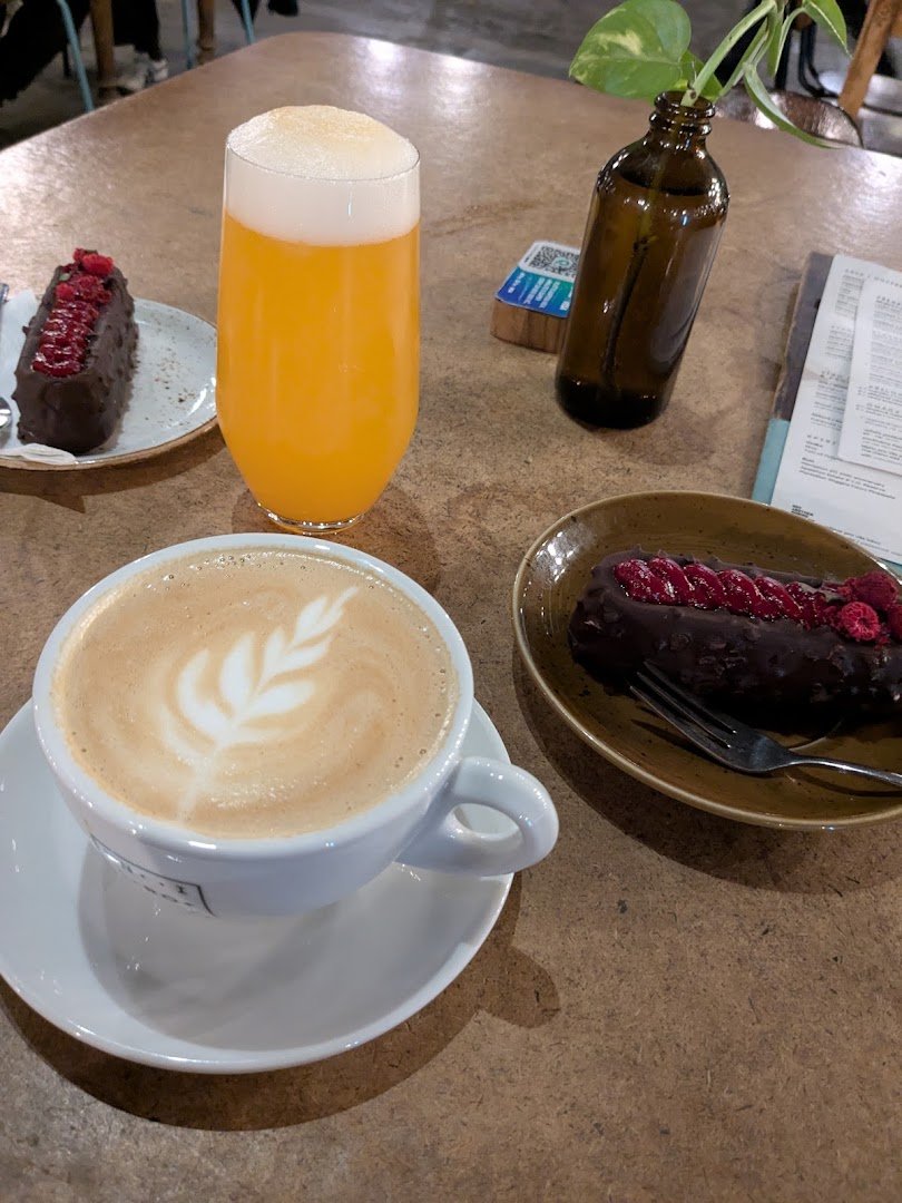 Coffee at VNITROBLOCK, specialty coffee shop in Prague