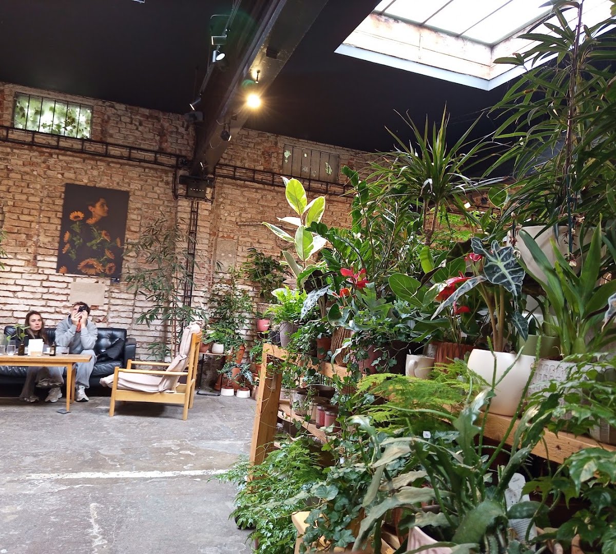 Interior of VNITROBLOCK, specialty coffee shop in Prague