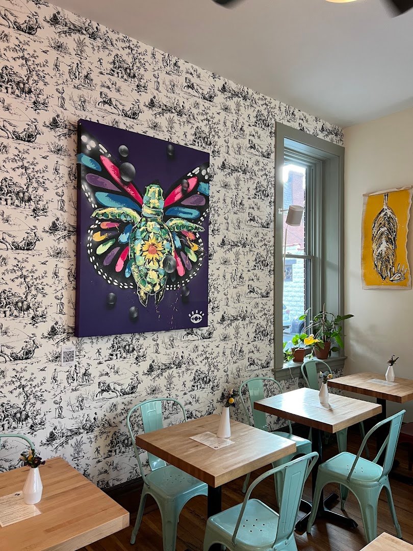 Interior of De Fer Coffee & Tea, specialty coffee shop in Pittsburgh