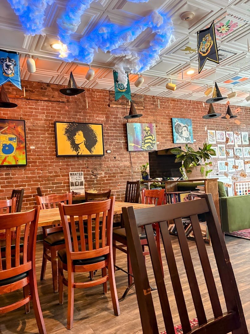 Interior of Coffeelands, specialty coffee shop in Worcester