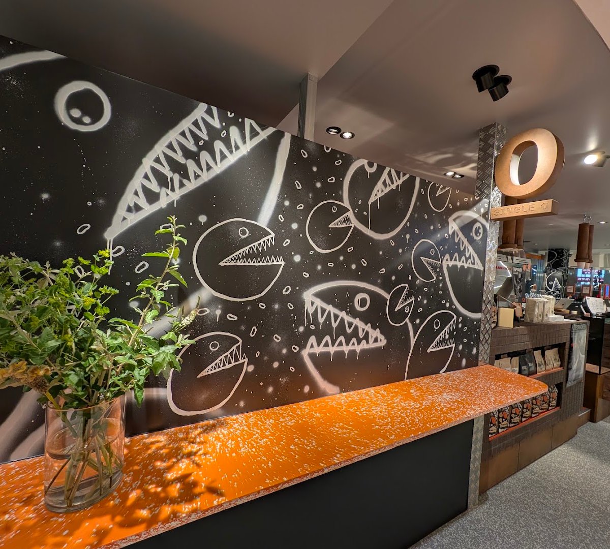 Interior of Single O Yurakucho, specialty coffee shop in Tokyo