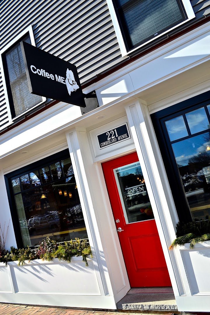 Storefront of Coffee ME Up, specialty coffee shop in Portland