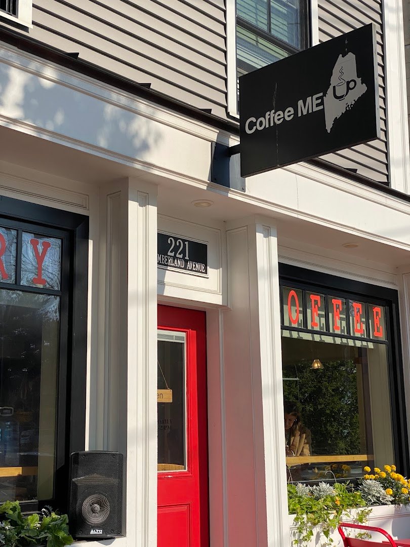 Storefront of Coffee ME Up, specialty coffee shop in Portland