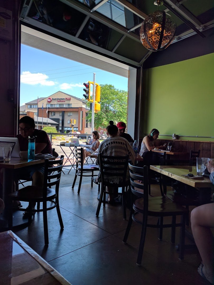 Interior of Barriques Coffee - University, specialty coffee shop in Madison
