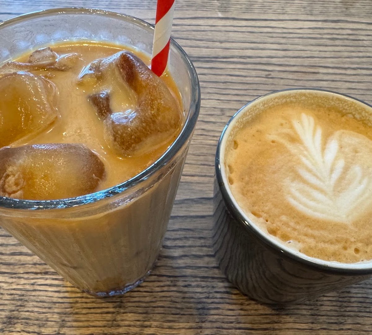 Coffee at Lili & Oli, specialty coffee shop in Montreal
