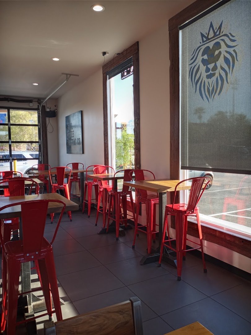 Interior of Royal Coffee Roasting, specialty coffee shop in Las Vegas