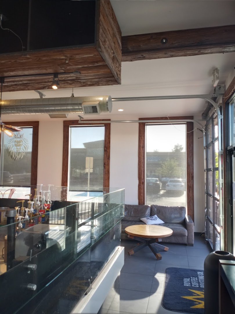 Interior of Royal Coffee Roasting, specialty coffee shop in Las Vegas