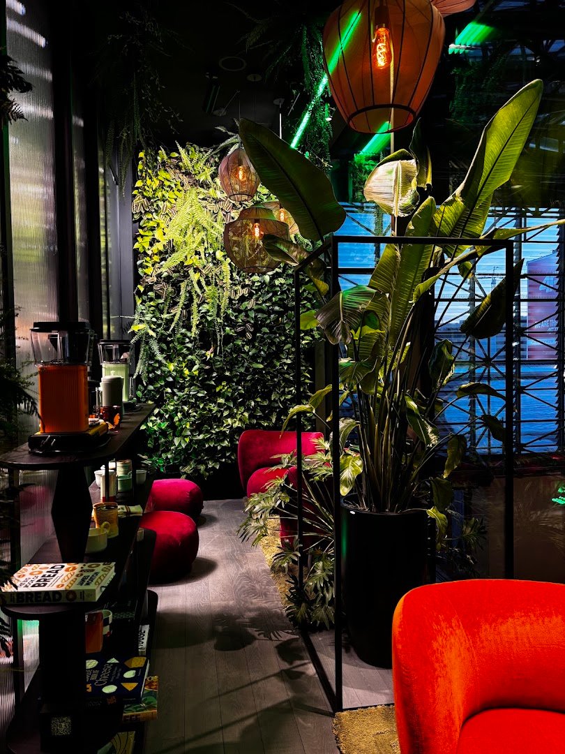 Interior of Coffeedesk Kawiarnia Answear Concept Store, specialty coffee shop in Warsaw
