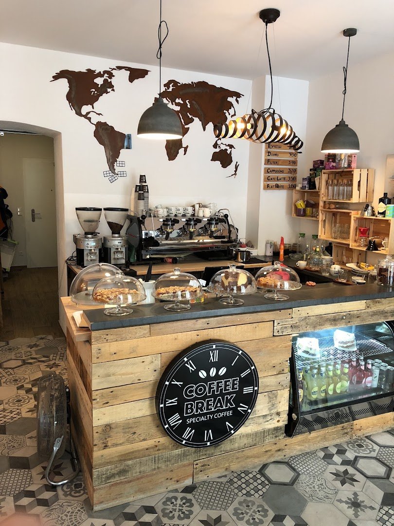 Interior of Coffee Break, specialty coffee shop in Vienna
