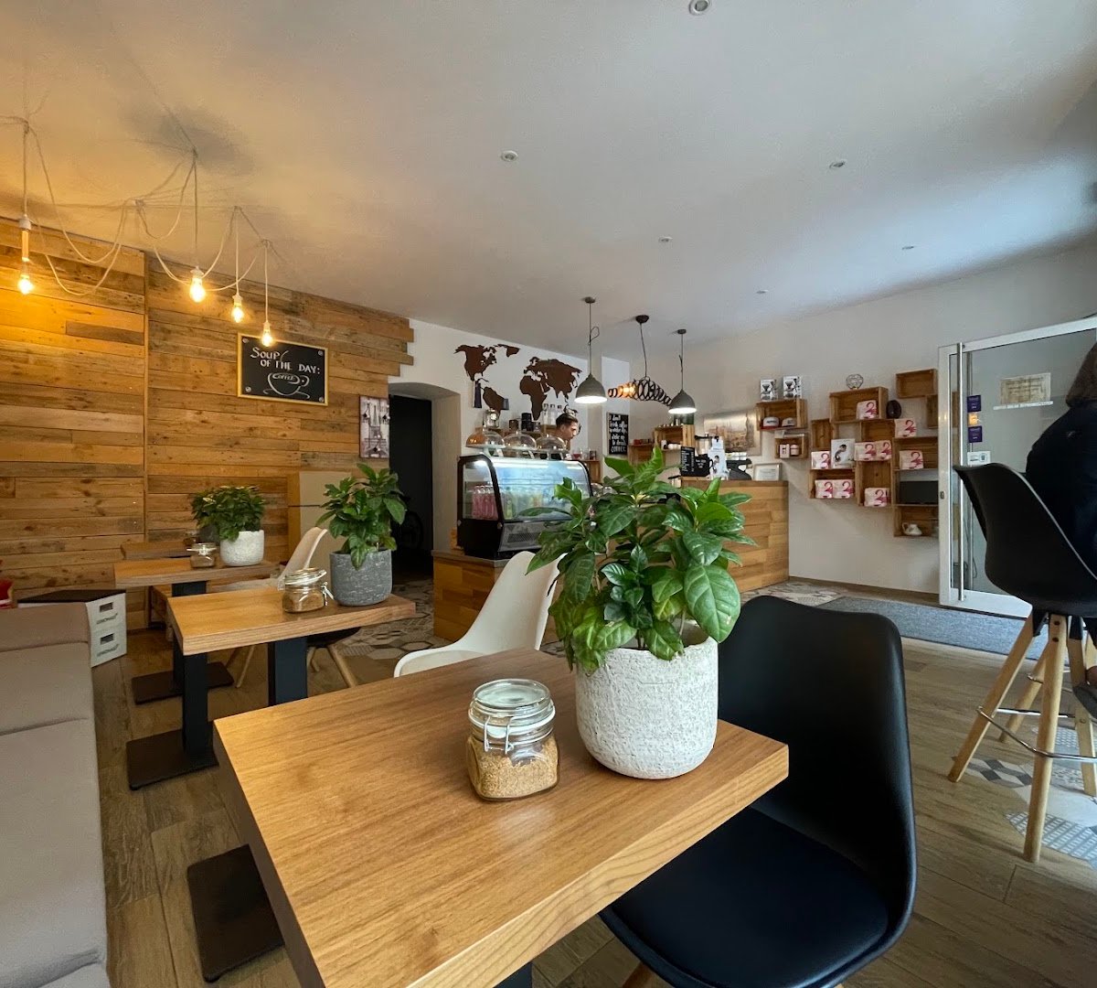 Interior of Coffee Break, specialty coffee shop in Vienna