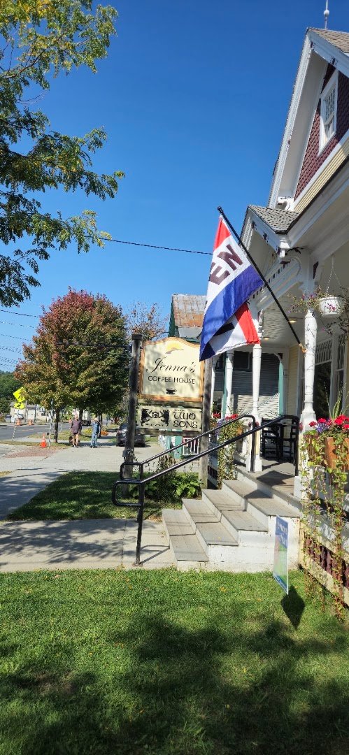 Storefront of Jenna's Coffee House - Two Sons Bakehouse, specialty coffee shop in Stowe