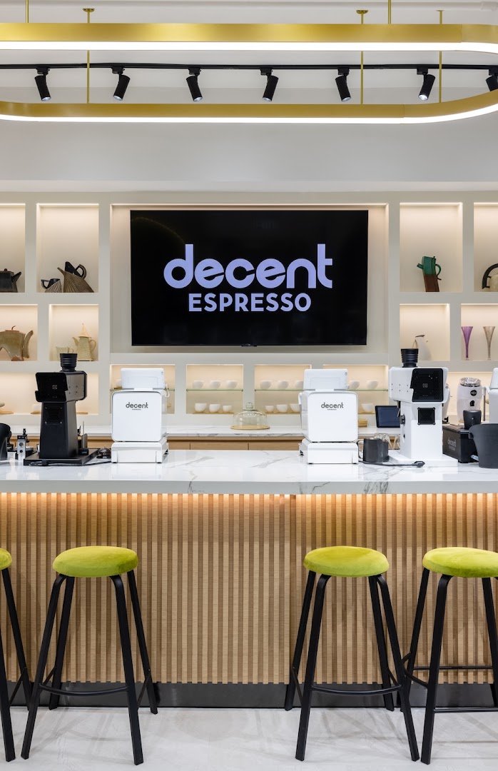 Interior of The Factory Cafe at Decent Espresso, specialty coffee shop in Hong Kong