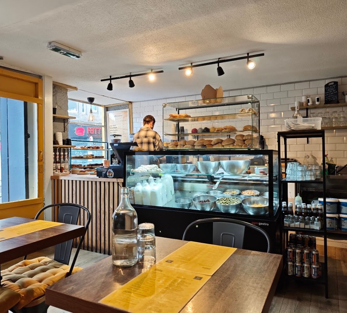 Interior of Braw brunch, specialty coffee shop in Edinburgh