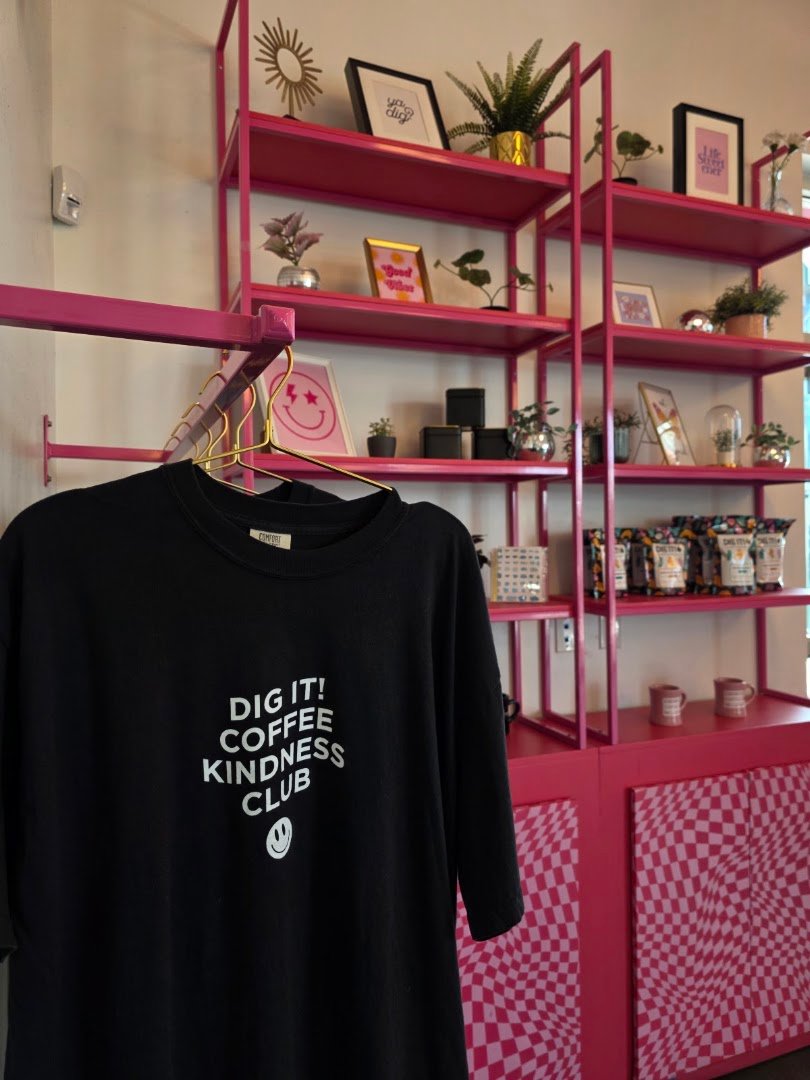Interior of Dig It! Coffee Co., specialty coffee shop in Las Vegas