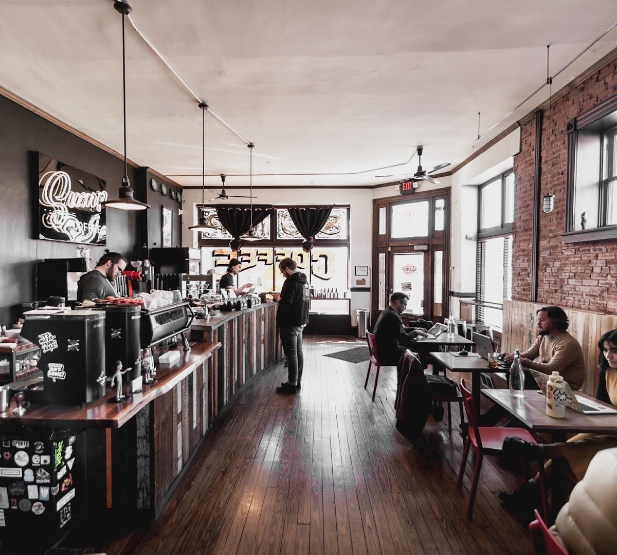 Interior of Sump Coffee, specialty coffee shop in St. Louis