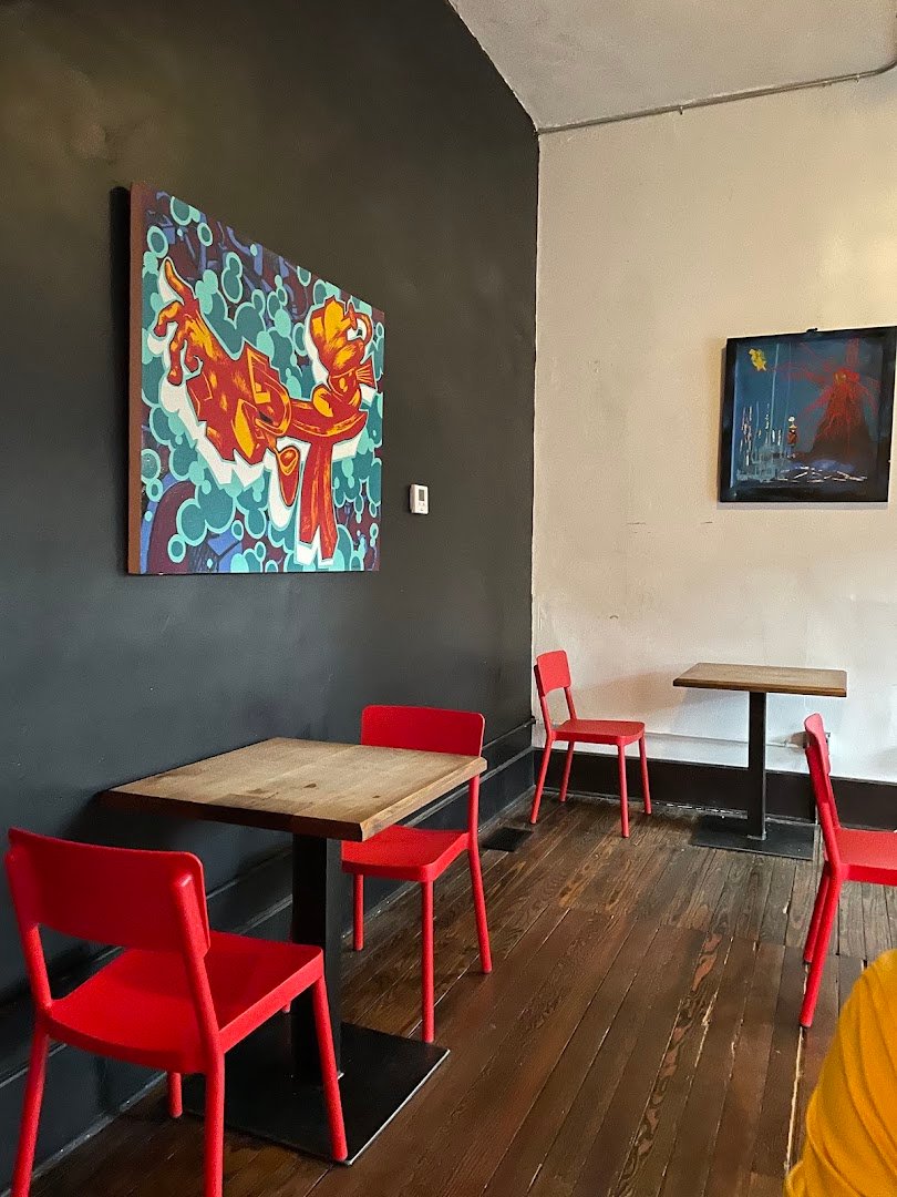 Interior of Sump Coffee, specialty coffee shop in St. Louis