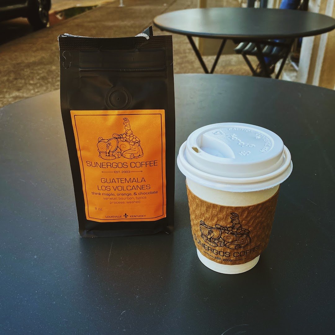 Coffee at Sunergos Coffee, specialty coffee shop in Louisville