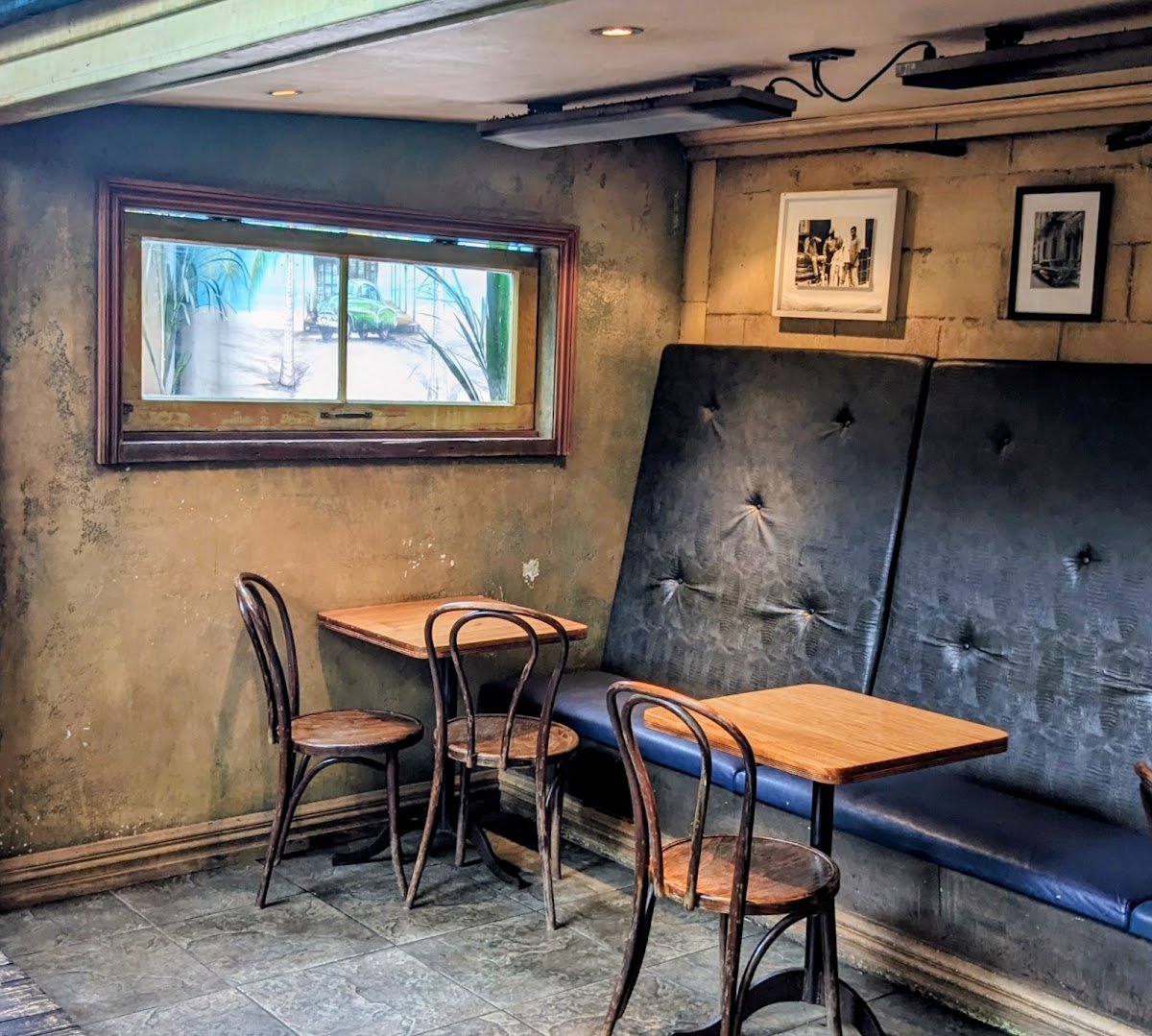 Interior of Fidel's Cafe, specialty coffee shop in Wellington