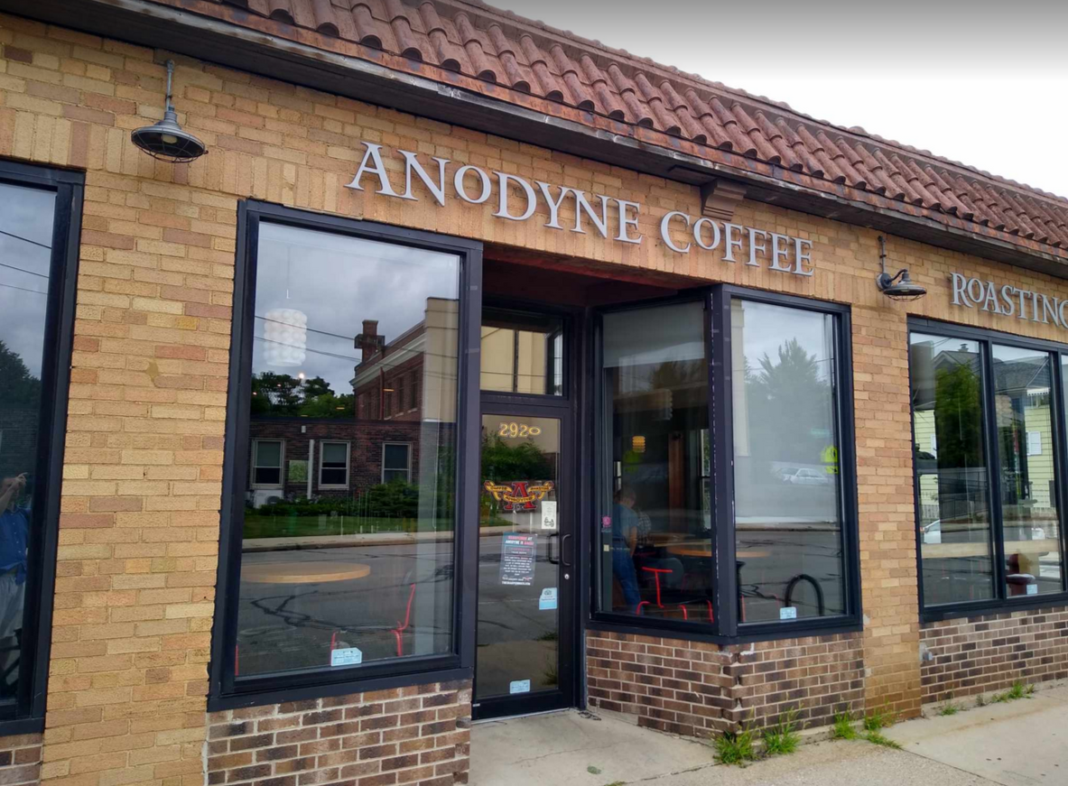Storefront of Anodyne Coffee Roasting Co. | Bay View, specialty coffee shop in Milwaukee
