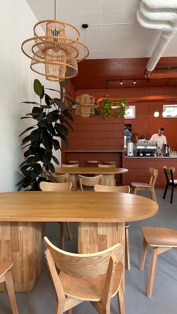 Interior of Buno Specialty Coffee, specialty coffee shop in Warsaw