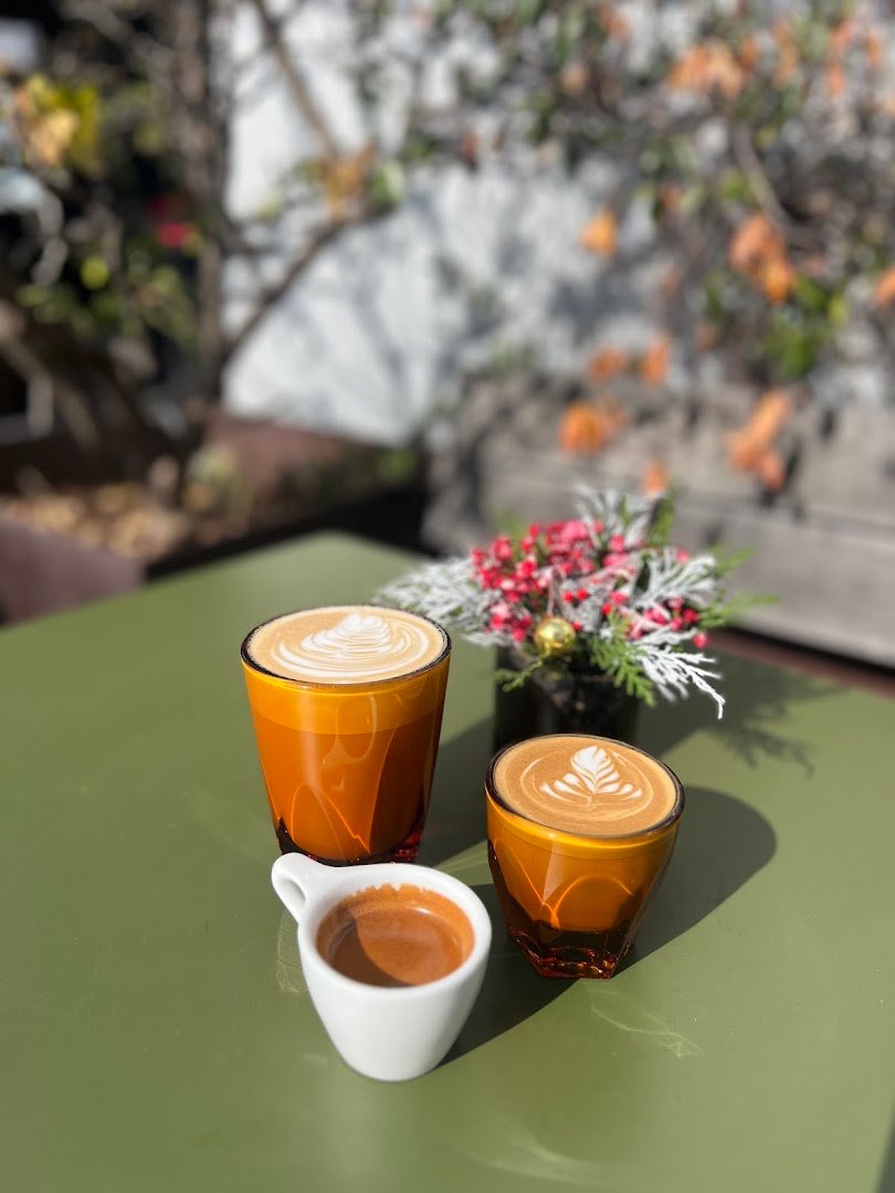 Coffee at Cafe Moto, specialty coffee shop in San Diego
