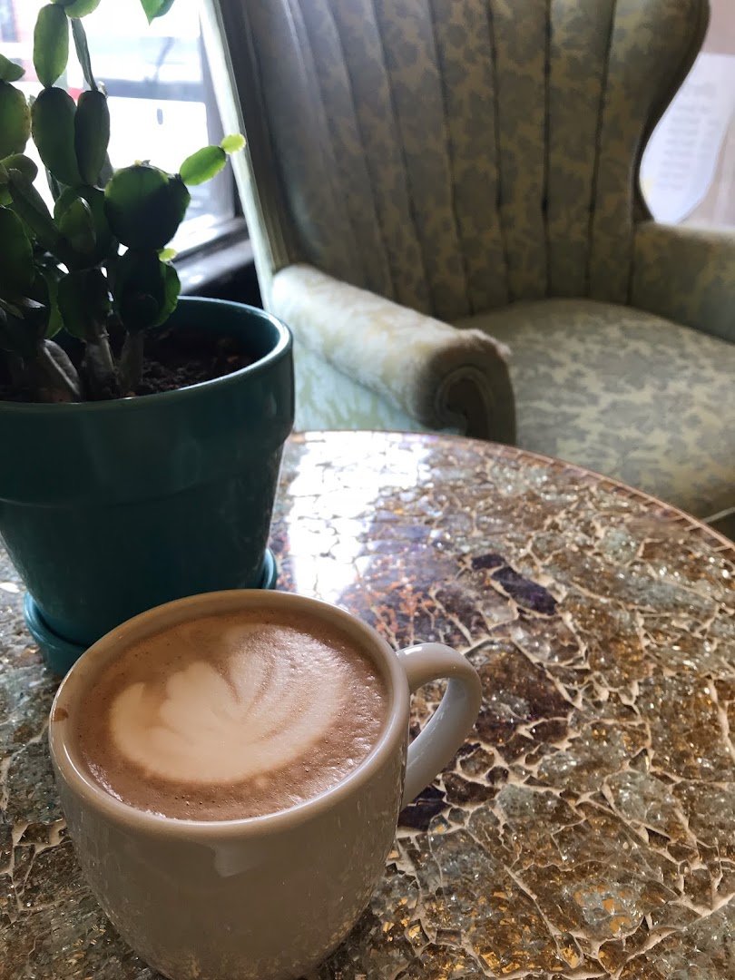 Coffee at Alley Cat Cafe, specialty coffee shop in Ithaca