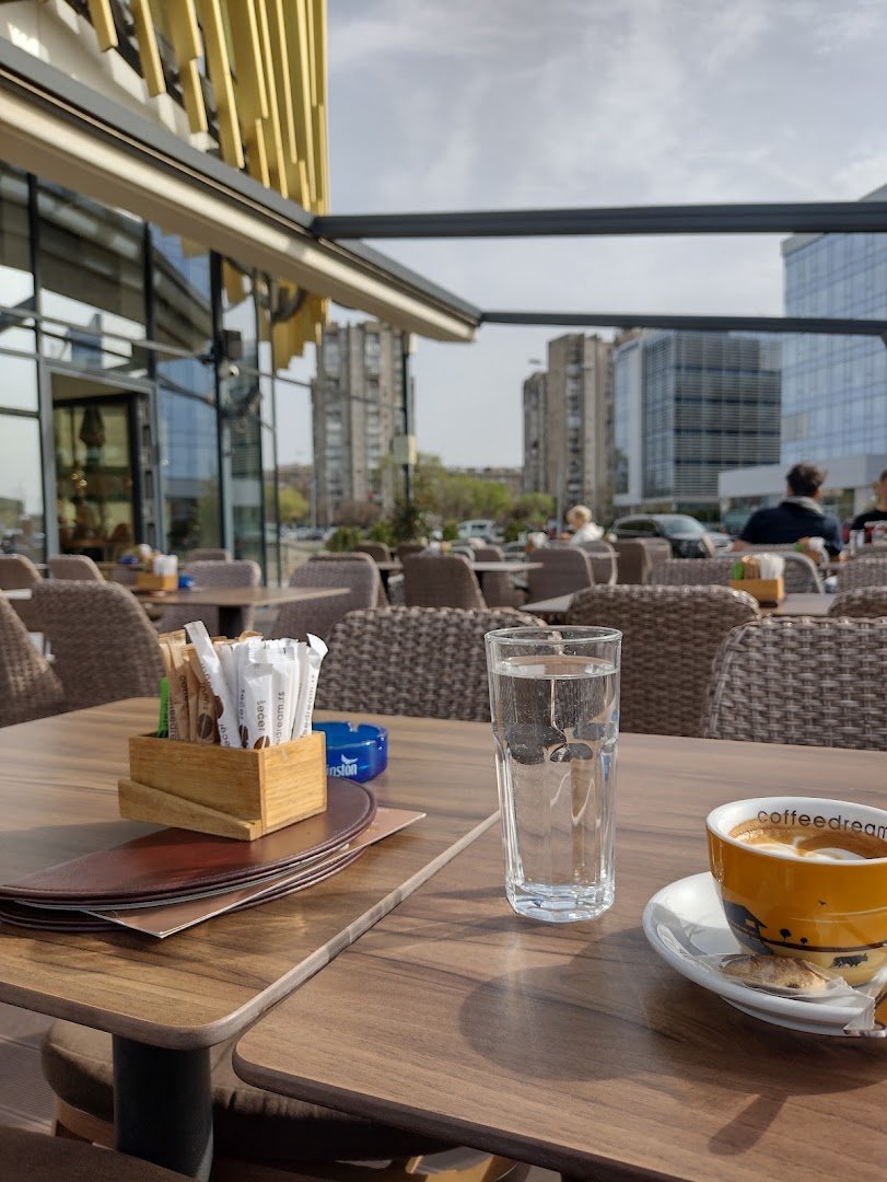 Coffee at Coffee Dream, specialty coffee shop in Belgrade
