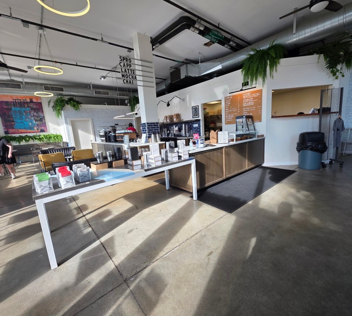 Interior of Speckled Ax, specialty coffee shop in Portland
