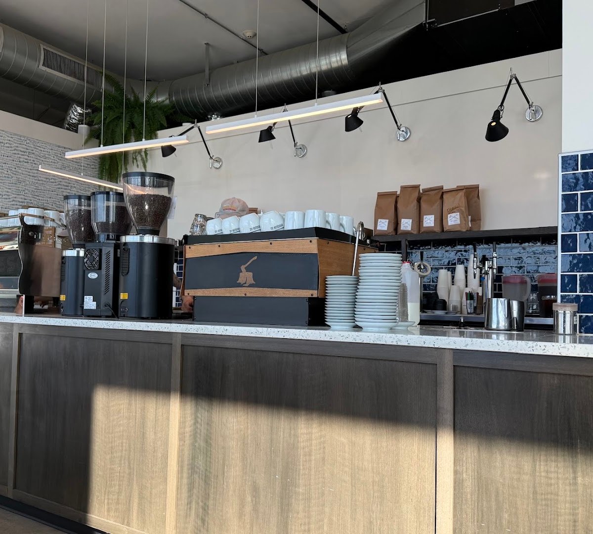 Interior of Speckled Ax, specialty coffee shop in Portland