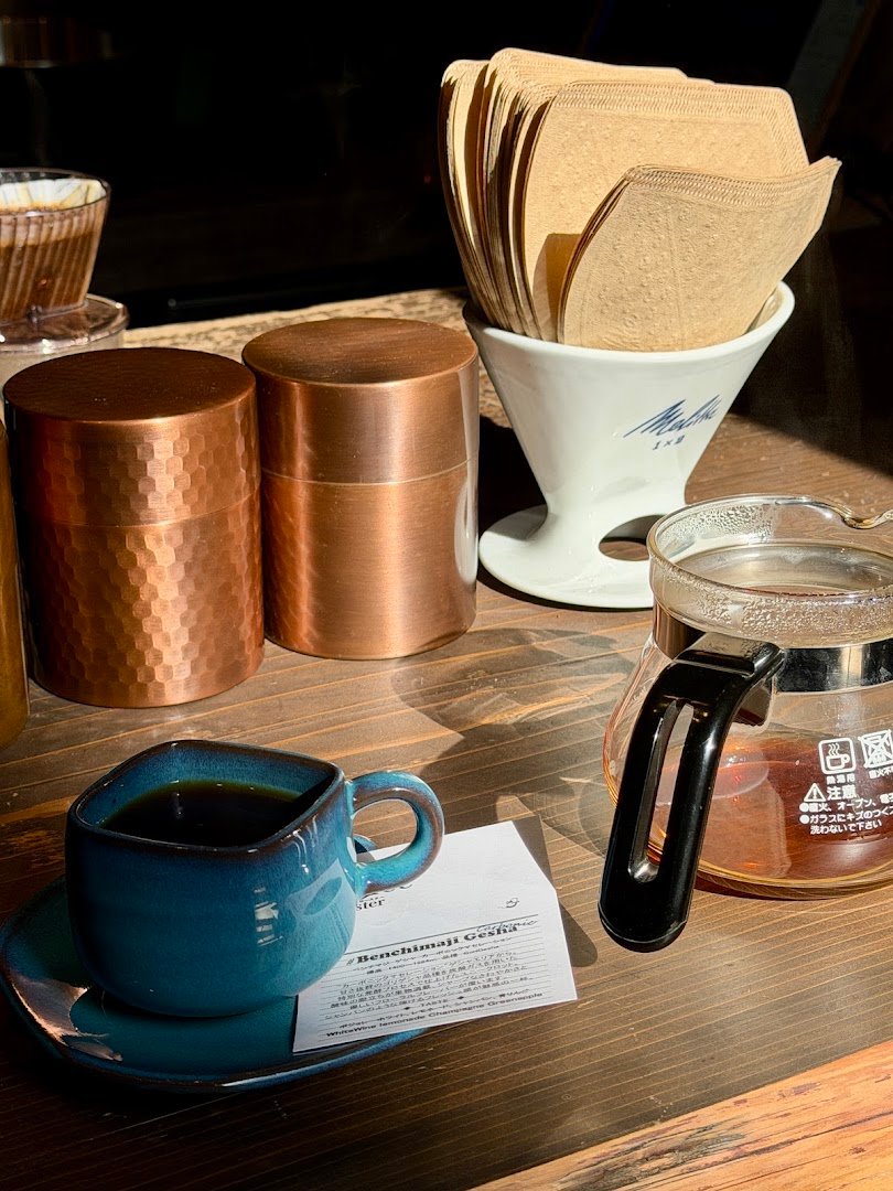 Coffee at nano-coffeeroaster, specialty coffee shop in Tokyo
