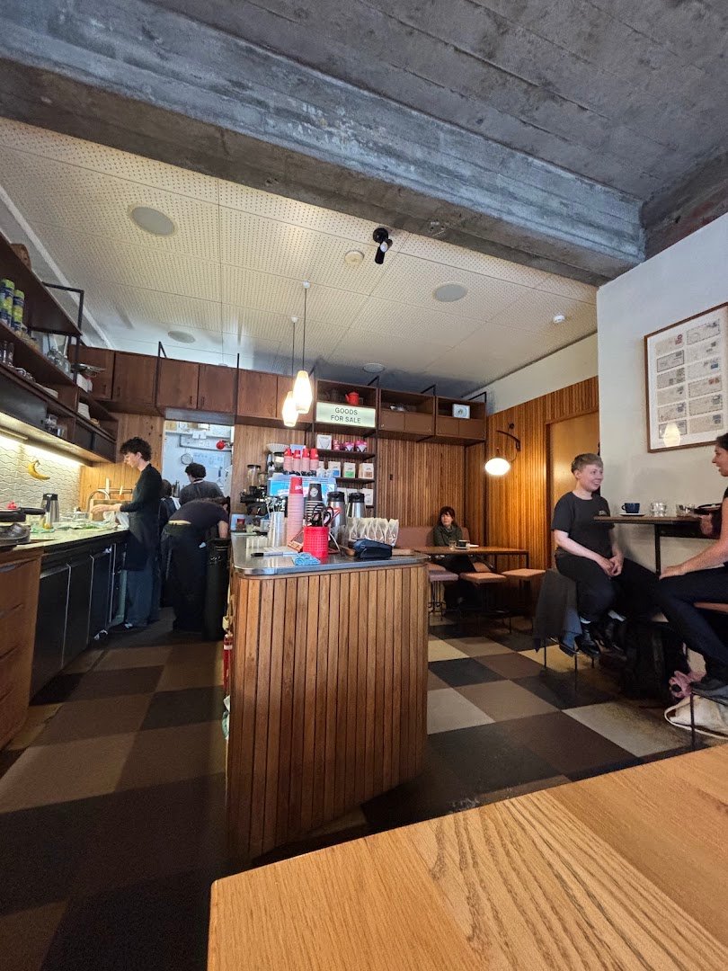 Interior of Customs, specialty coffee shop in Wellington