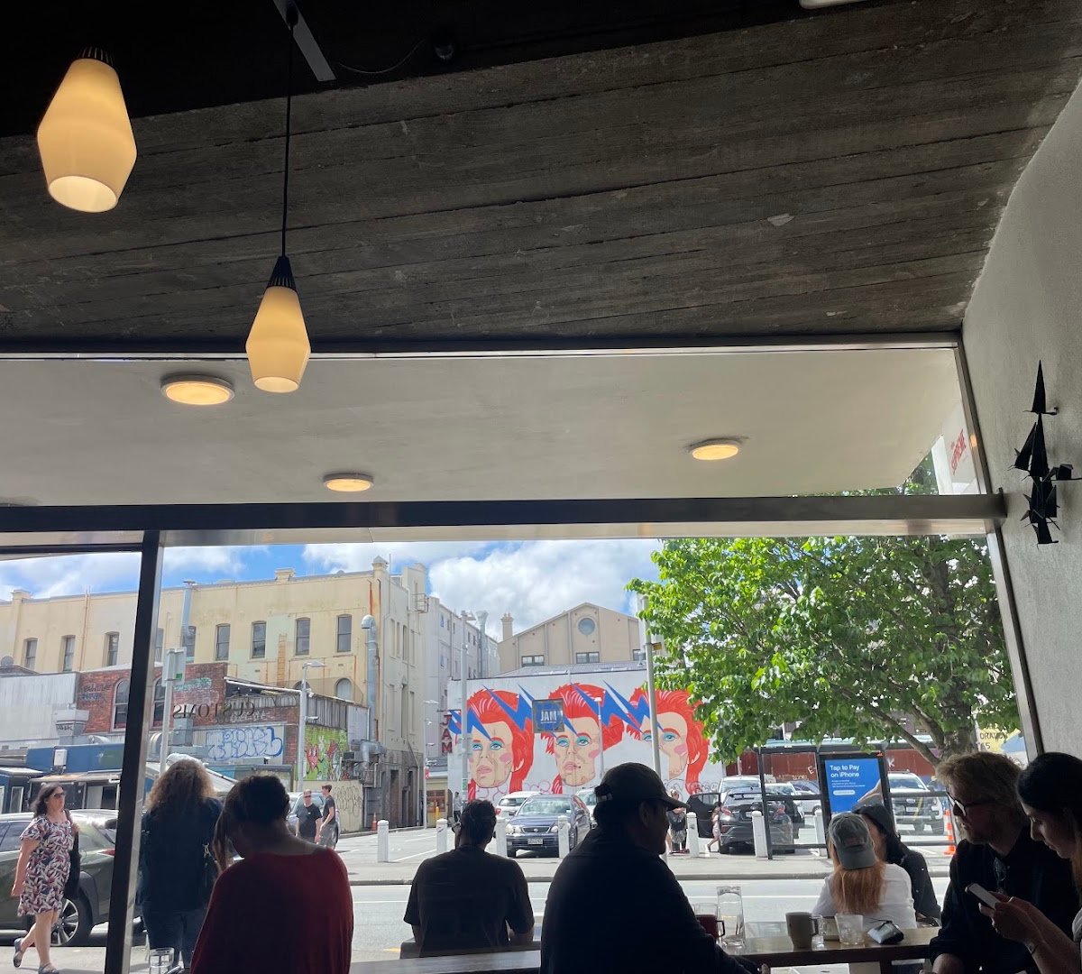 Interior of Customs, specialty coffee shop in Wellington