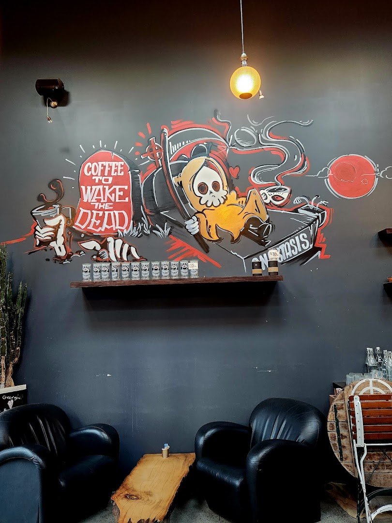 Interior of The Reaper by Anastasis, specialty coffee shop in Auckland