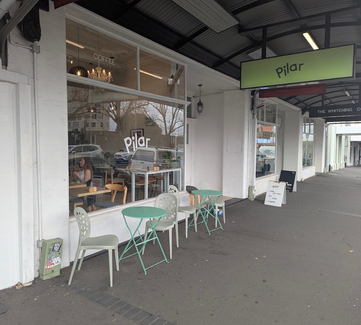 Storefront of Pilar Cafe & Eatery, specialty coffee shop in Auckland
