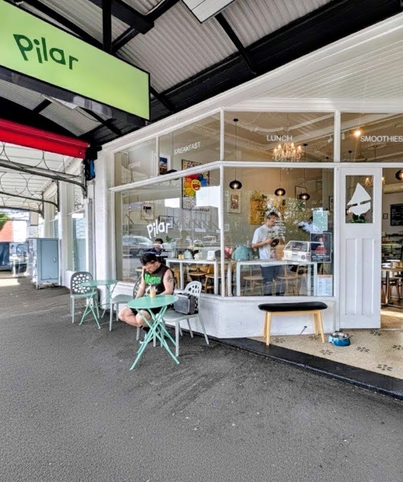 Storefront of Pilar Cafe & Eatery, specialty coffee shop in Auckland
