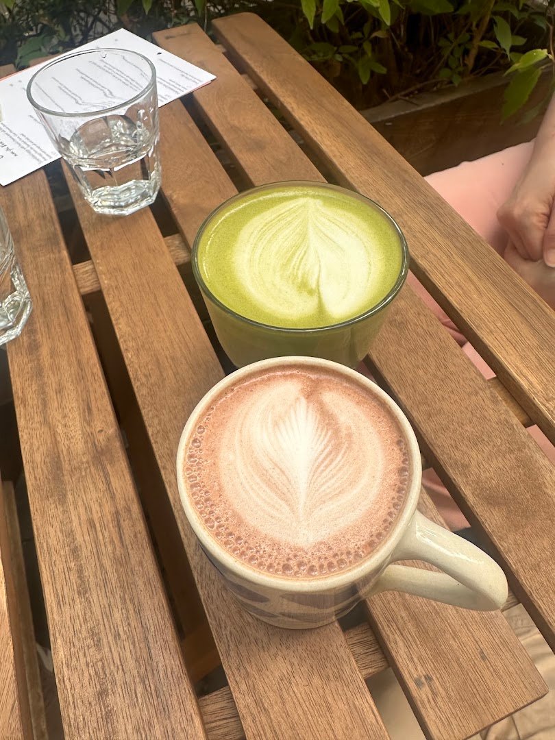 Coffee at Cafe Pod Lipami, specialty coffee shop in Prague