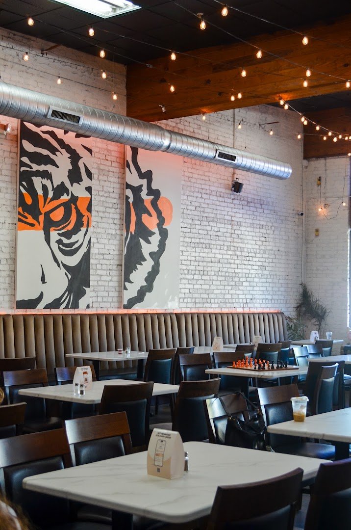 Interior of Blind Tiger Coffee Roasters, specialty coffee shop in Tampa-St. Petersburg