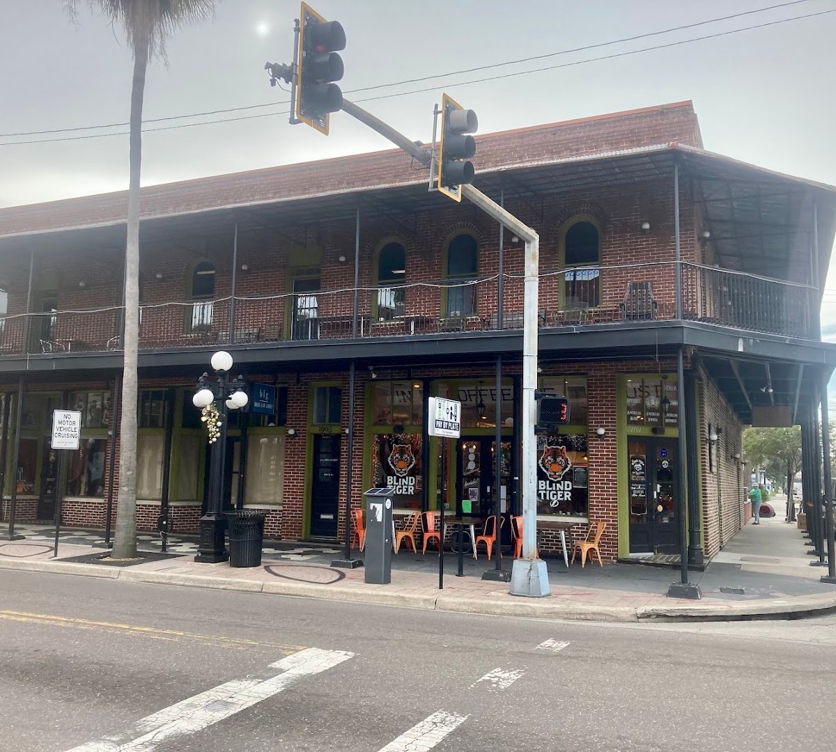Storefront of Blind Tiger Coffee Roasters, specialty coffee shop in Tampa-St. Petersburg