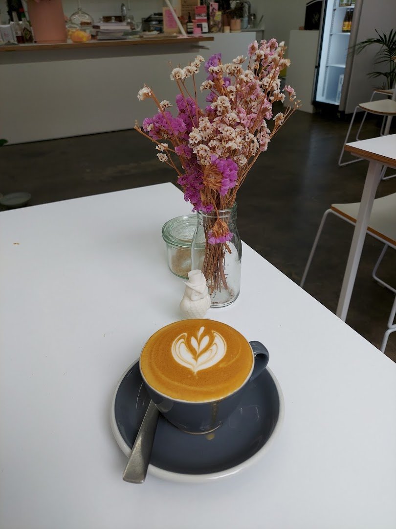 Coffee at Pink Neon Sign, specialty coffee shop in Auckland