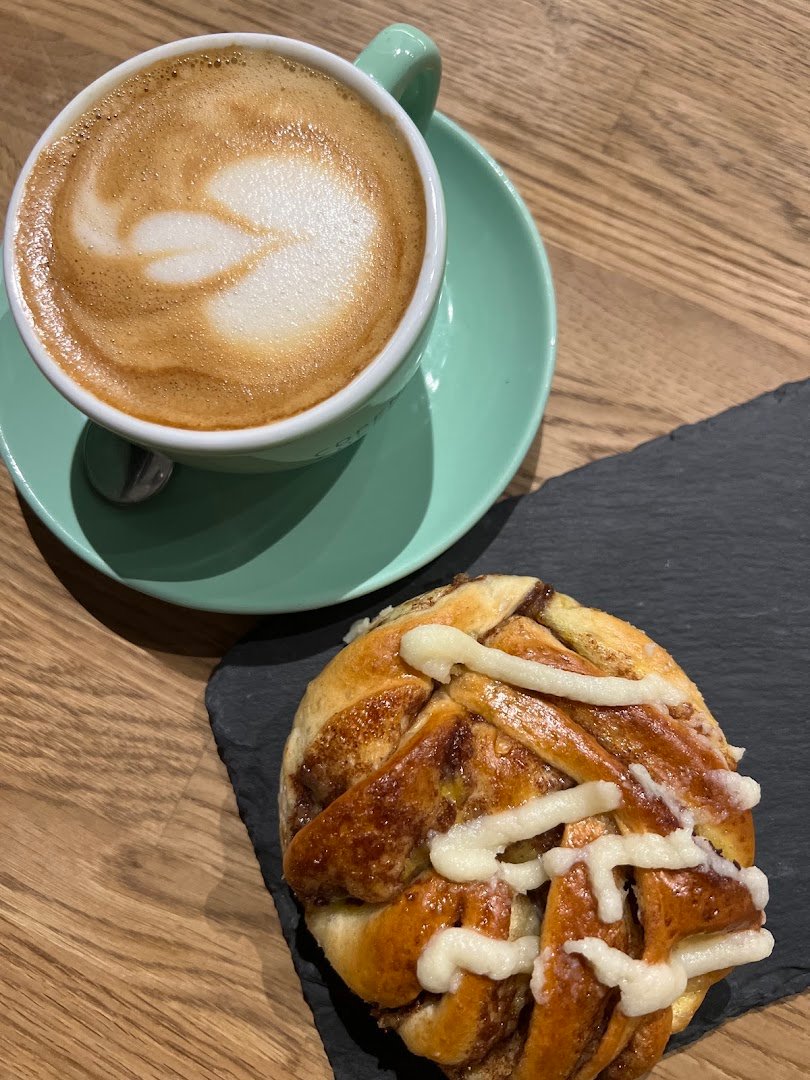 Coffee at Copenhagen Coffee Lab Bacalhoeiros, specialty coffee shop in Lisbon
