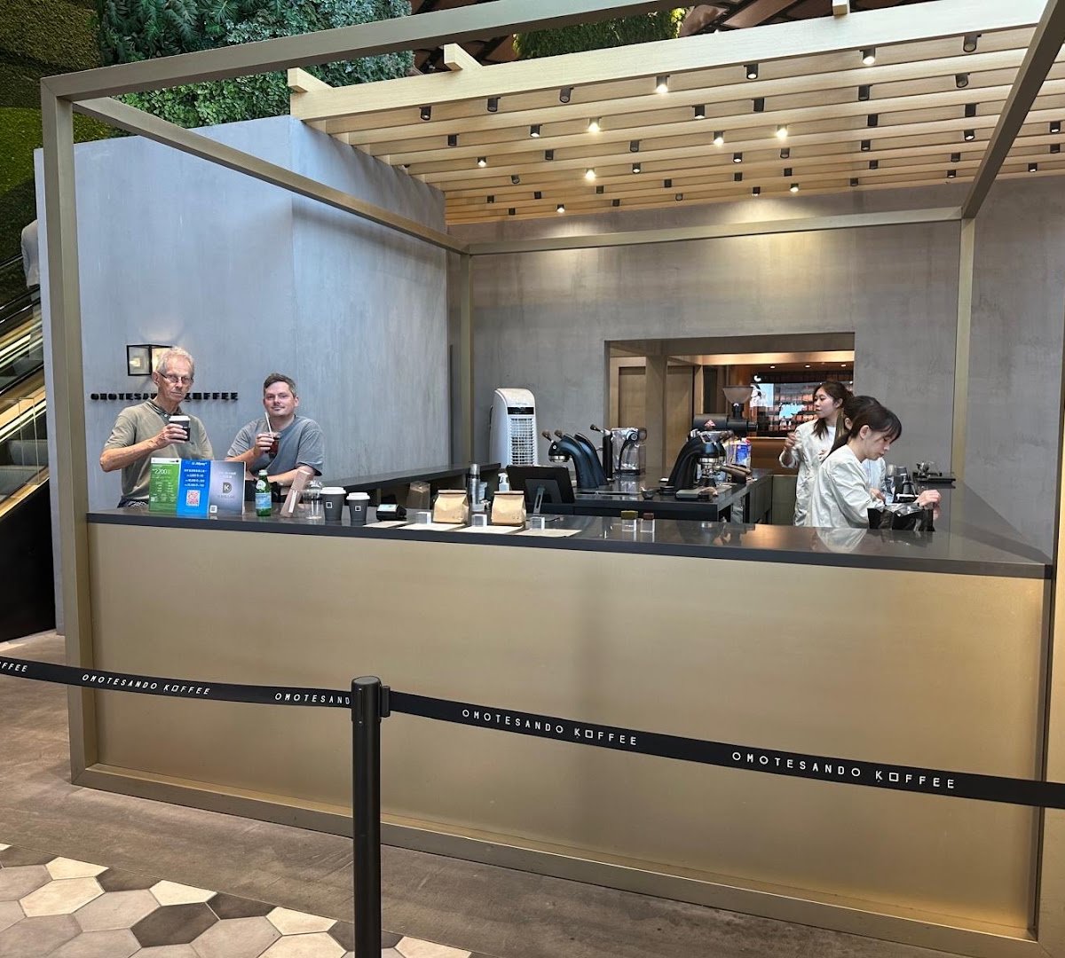Interior of Omotesando Koffee, specialty coffee shop in Hong Kong