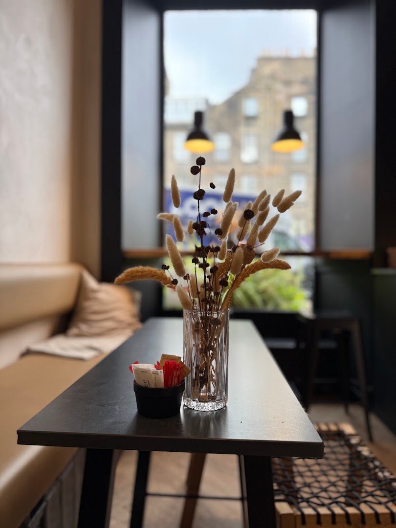 Interior of The Bonnie Barista - North Castle Street, specialty coffee shop in Edinburgh