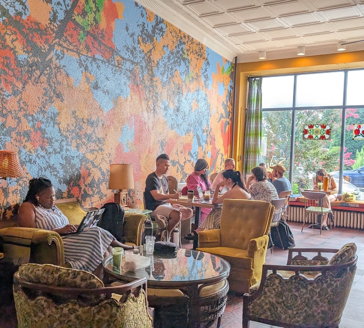 Interior of Eremita Cafe, specialty coffee shop in Philadelphia