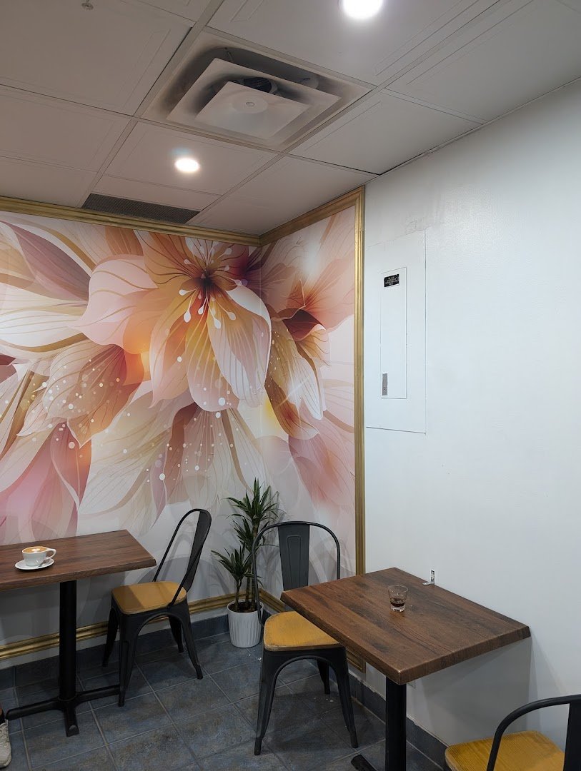 Interior of Fahrenheit Coffee, specialty coffee shop in Toronto