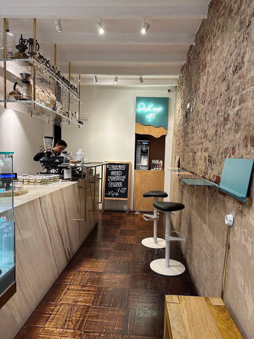 Interior of Mascherpa the original tiramisù boutique + specialty coffee, specialty coffee shop in Milan